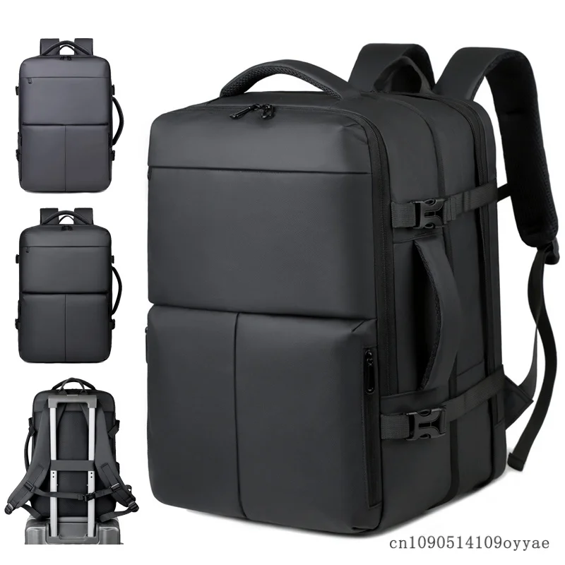 

Men Large-Capacity Business Waterproof Backpack Travel Boarding Laptop Backpack Expandable Suitable for short business trips