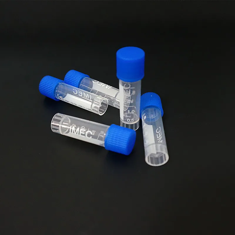 

24Pcs 50Pcs 1.8ml(2ml) Plastic Freezing Tube With Color Thread Cap ,Cryovial Preservative Tube Sample Bottles With Scale