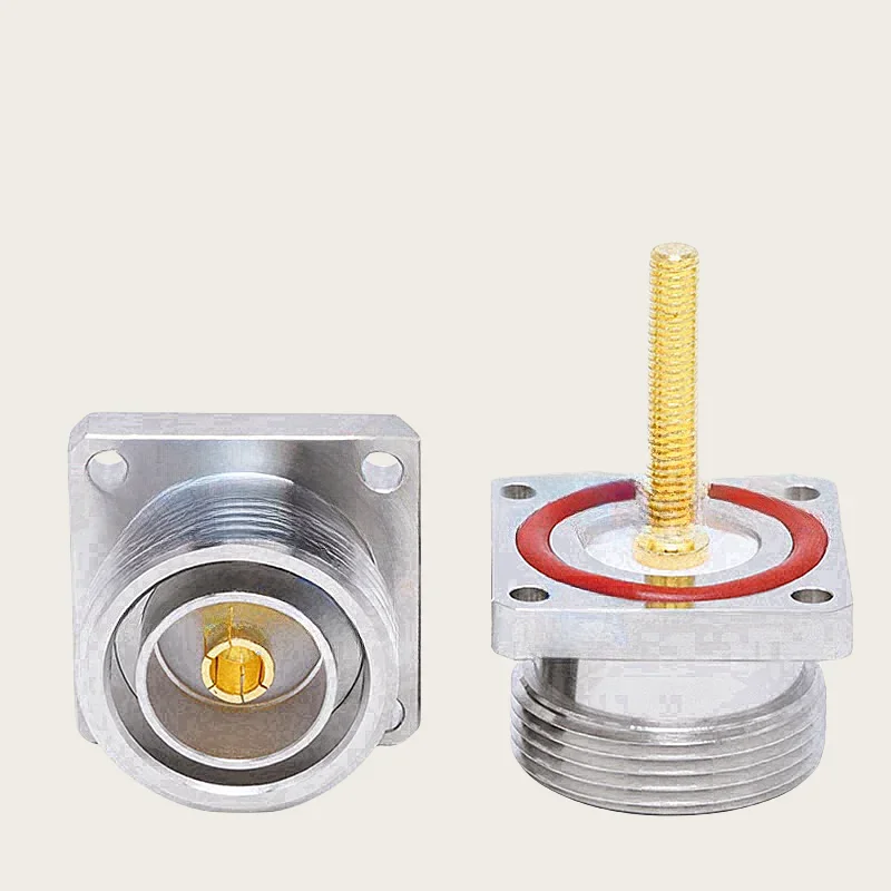 어댑터 7/16 L29 DIN 암 시트 익스텐션 M5 스레드, 방수 링 포함, 4 홀 플랜지 고정 커넥터, KFD63A, 1 개/로트