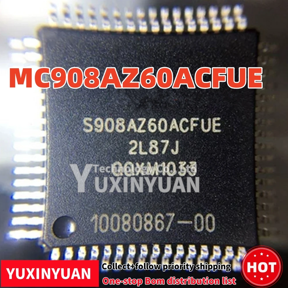 

MC908AZ60ACFUE QFP64 Новый оригинальный 1 шт. В НАЛИЧИИ YUXINYUAN