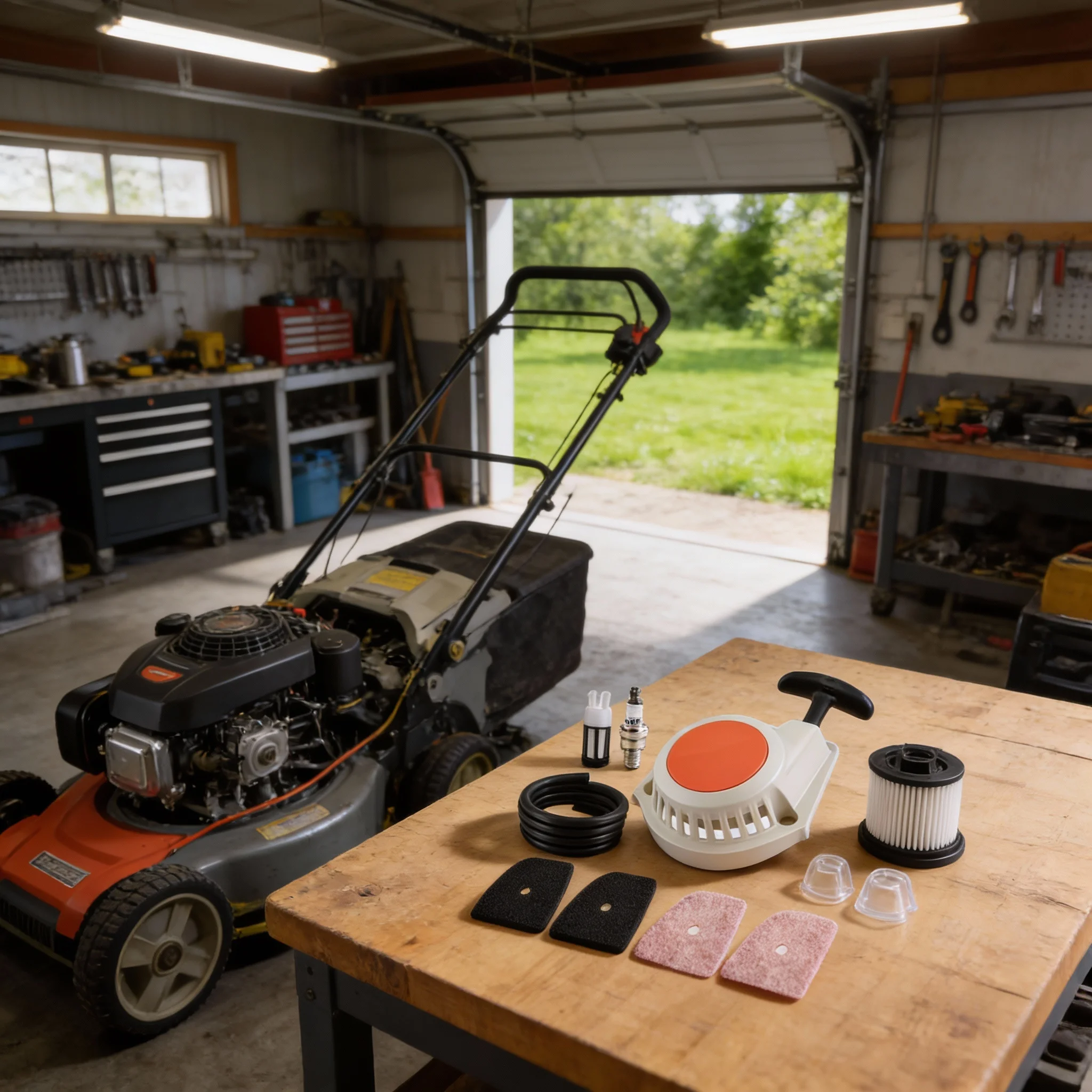 

4149-190-4001 Стартовый шкив газонокосилки и 41491201800 Комплект воздушного фильтра для FS94 Запасные части для садовых электроинструментов