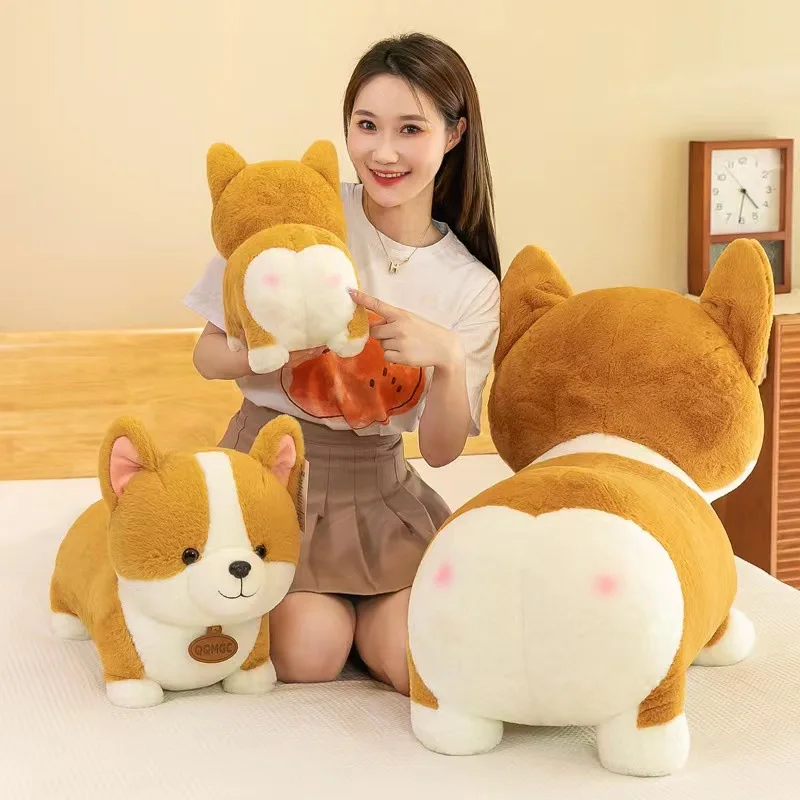

25/40cm Cute Corgi Doll Dog Throw Pillow Action Figure Child Bed Sleeping Doll Soft and Comfortable Plush Toy Birthday Gift