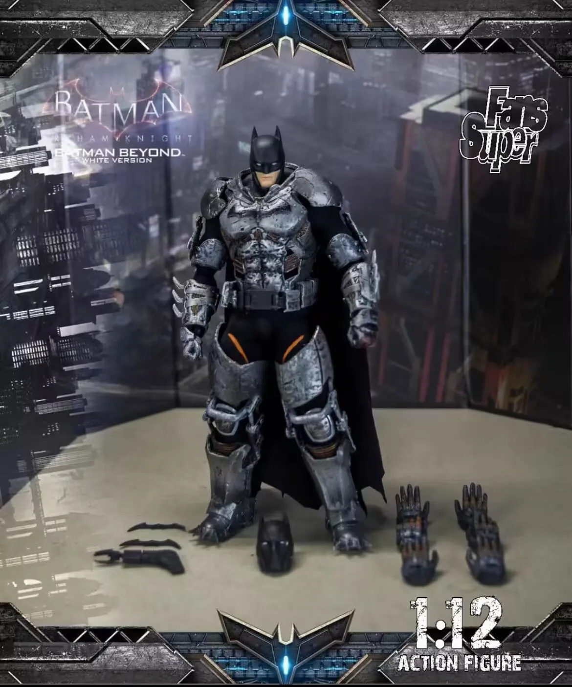 

In Stock 1/12 Dark Knight Rises 6-Inch Batman Articulated Figure Heat Armor Tech Suit Batman