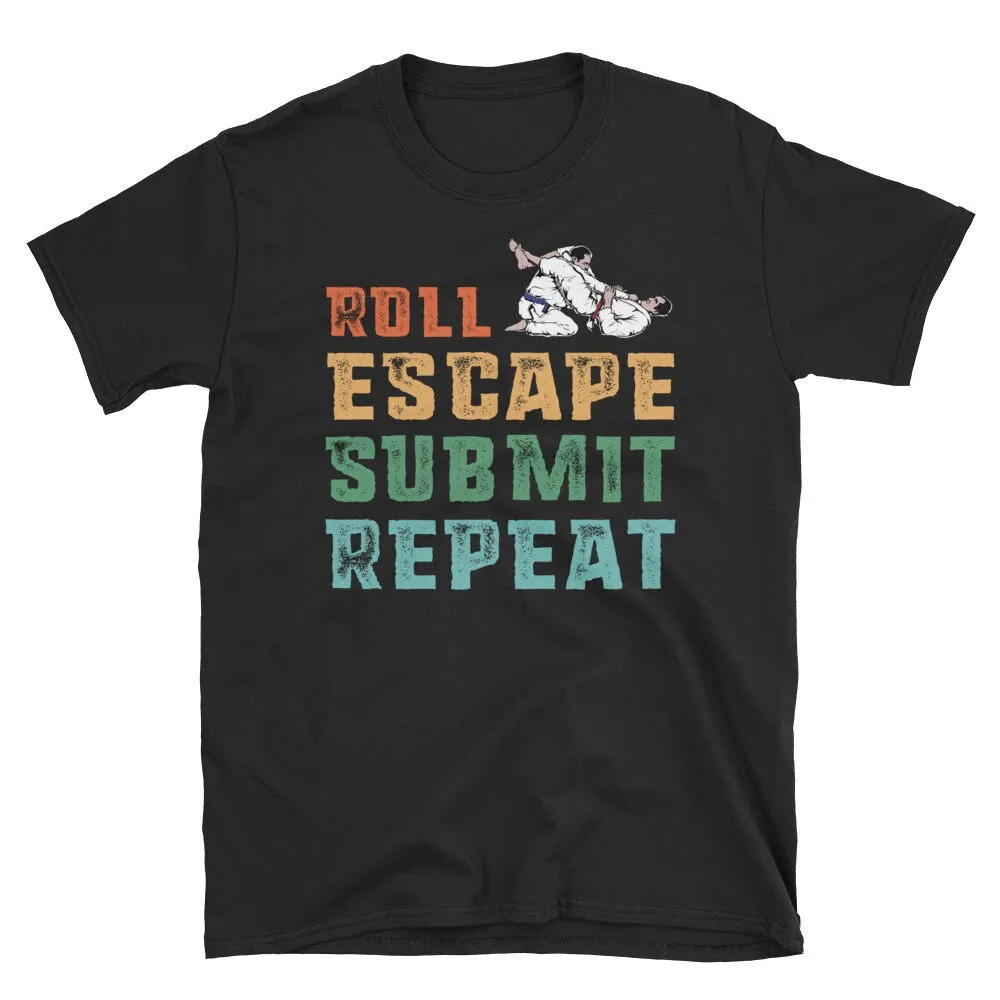 Funny Roll Grappling Submission T Shirt BJJ Jiu Jitsu Jiujitsu Mixed Martial Arts Quotes Brazilian