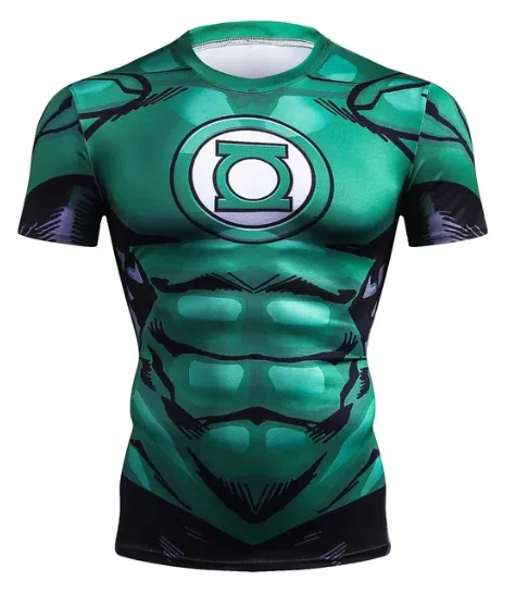 Brand 3D Printed T shirt Men Compression Shirt Comic Cosplay Clothing Summer Short Sleeve Sports Fitness Quick Dry Tops For Male