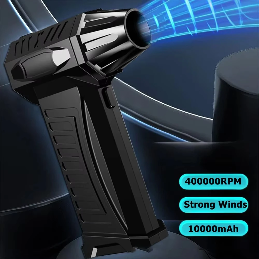 منفاخ نفاث قوي بطارية 10000 مللي أمبير في الساعة محرك عالي السرعة بدون فرشاة منفاخ غبار محمول عنيف مروحة تربو مكنسة كهربائية للسيارة #5