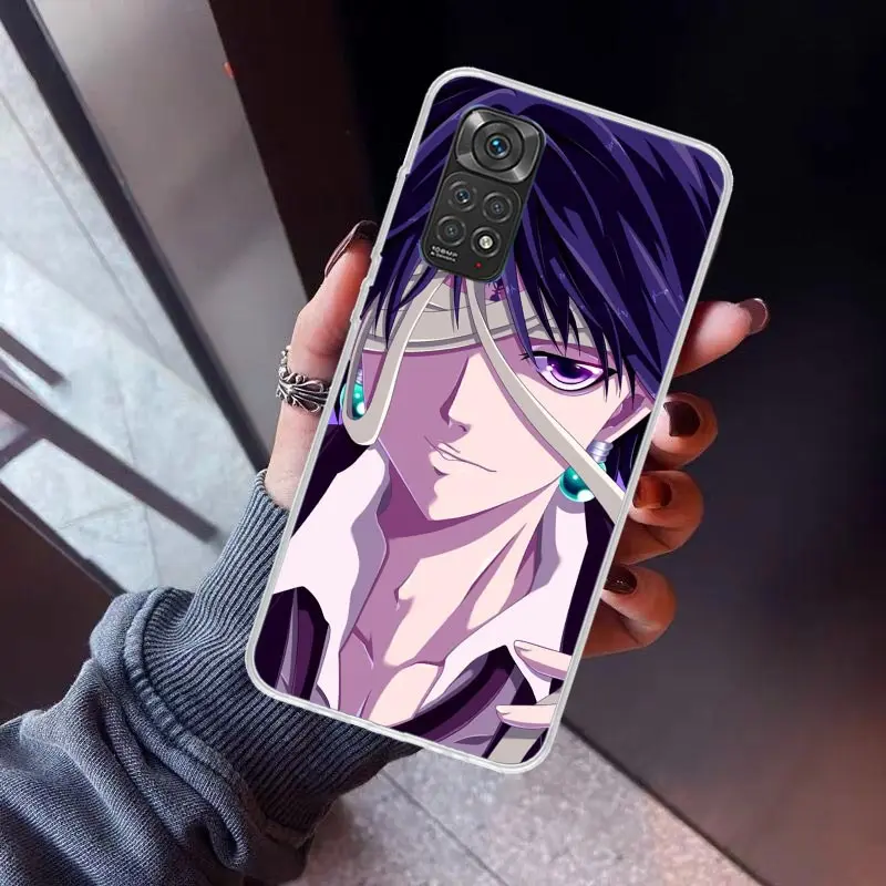 Huner X-Hunters Chrollo Shizuku Phone Case For Xiaomi Redmi Note 10 11 12 13 14 Pro Plus 11S 12S 11T 11E 10S Note14 Soft TPU Bac