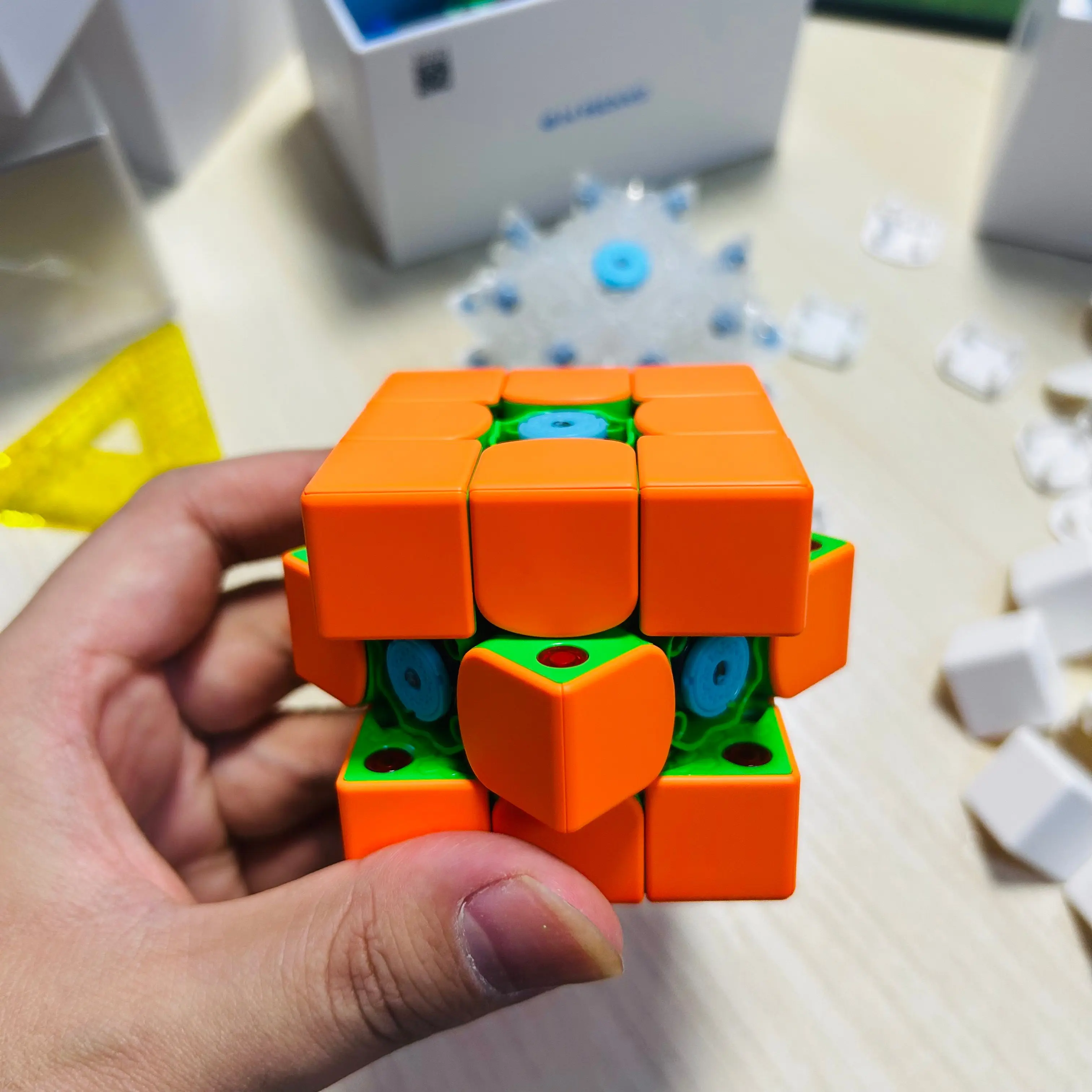 DIY GAN 356ME 2025 クリスマスエディション ガンキューブ 3x3 マグネット式 マジックスピードキューブ ステッカーレス プロ仕様 子供向けおもちゃ ギフト