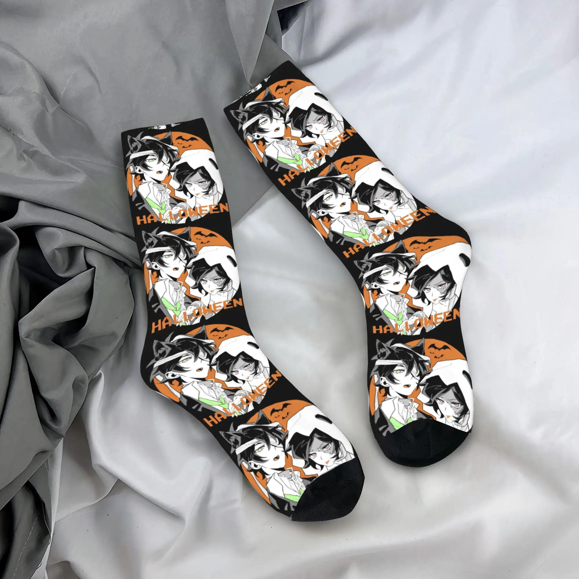 

Unisex Men Socks Anime The Coffin Of Andy And Leyley Stockings Autumn Novelty Breathable Socks Running Sports Anti Sweat Socks