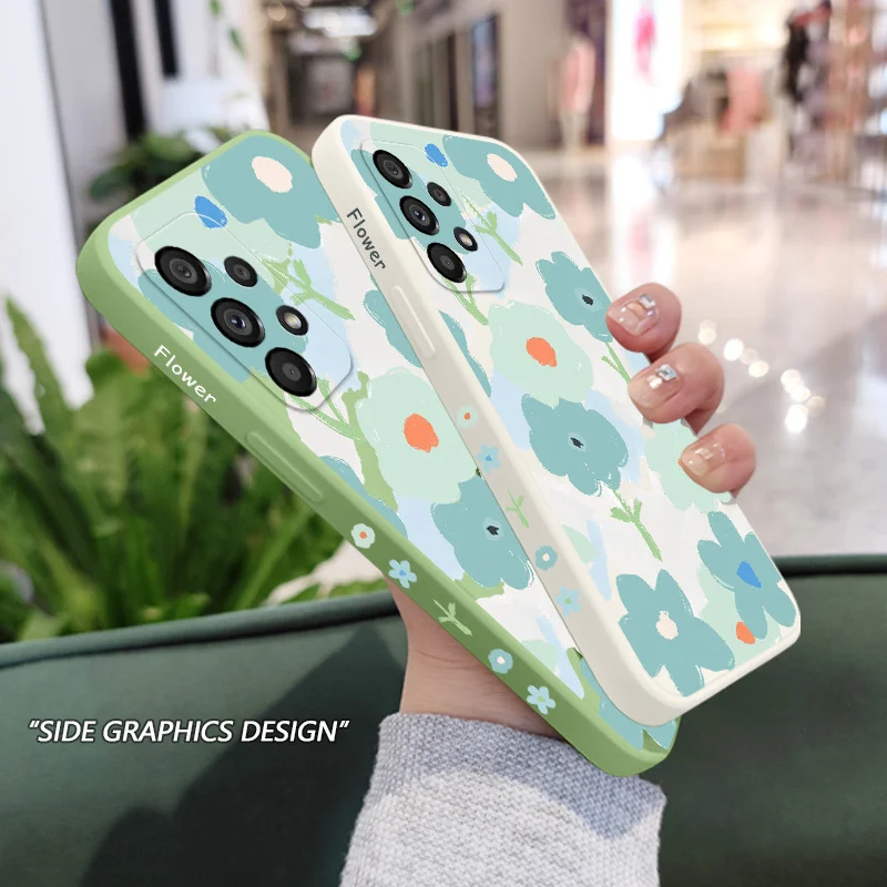 غطاء النعناع لسامسونج غالاكسي ، حالة أنيقة ل A73 ، A53 ، A33 ، A23 ، A13 ، A03 ، A72 ، A52 ، A52S ، A32 ، A22 ، A12 ، A02 ، A02S ، A71 ، a51 ، A31 ، A21S ، 4G ، 5G