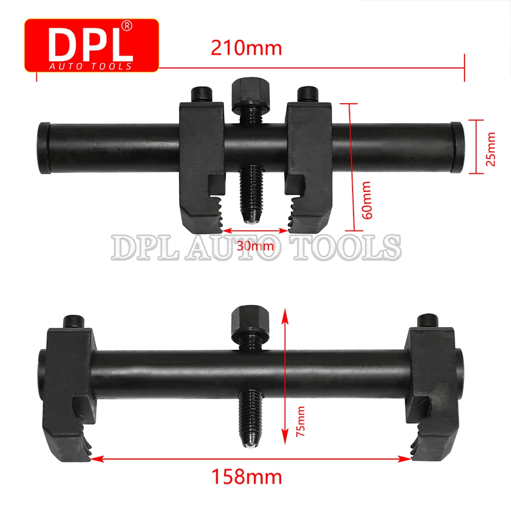 Extracteur universel pour poulie d'entraînement nervurée, Kit d'outils d'extraction auxiliaire pour vilebrequin 35-165mm