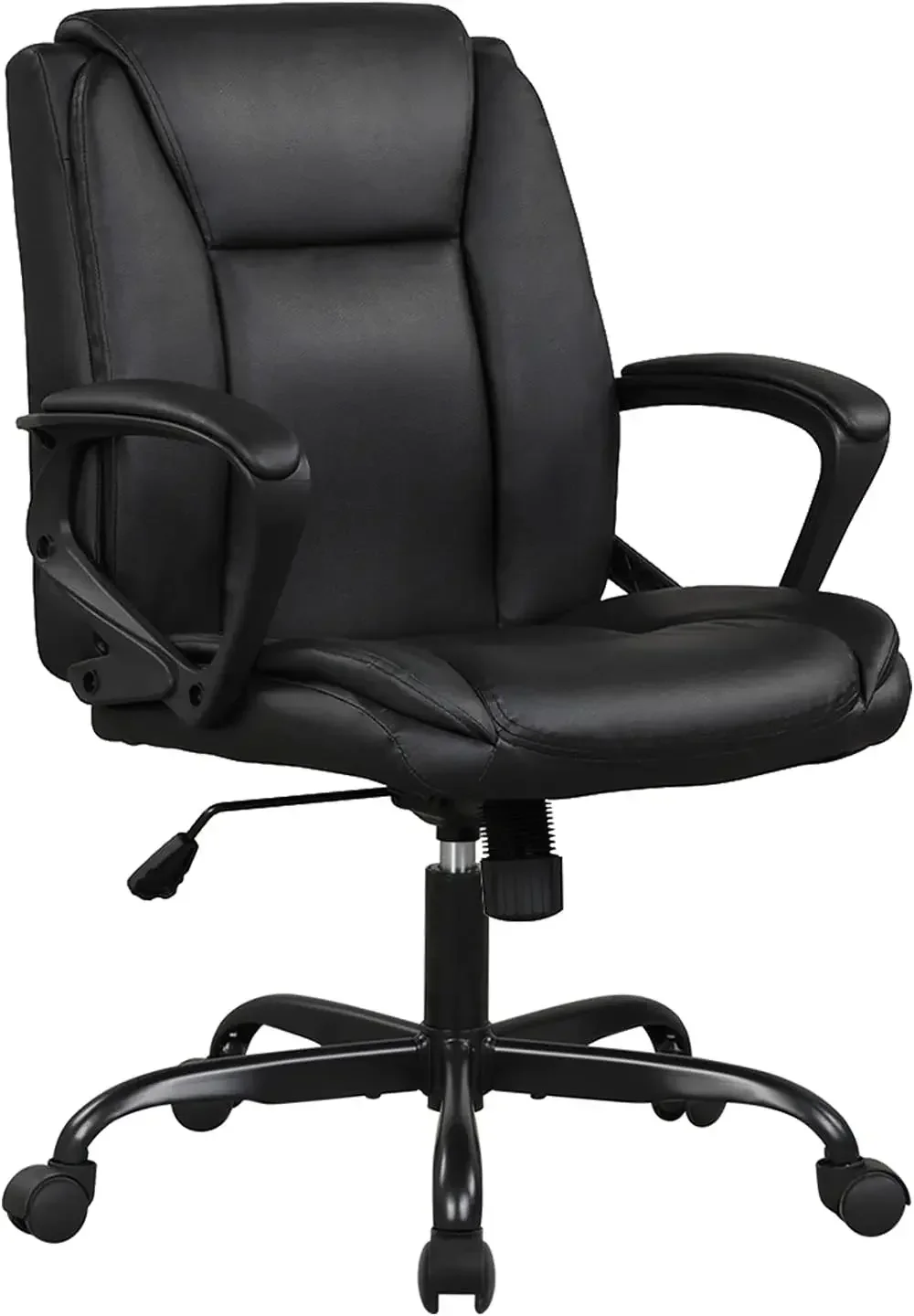 Home Office Chair Ergonomic Desk Chair PU Leather Task Chair Executive Rolling Swivel Mid Back