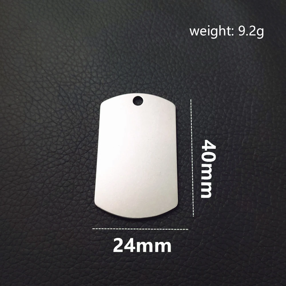 Imagem -04 - Blank Smooth Stainless Steel Tags para Animais de Estimação Tags Circulares Militar Cara de Gato Osso de Cão em Forma Colares Faça Você Mesmo Pingentes de Cartão de Identificação 125 Pcs