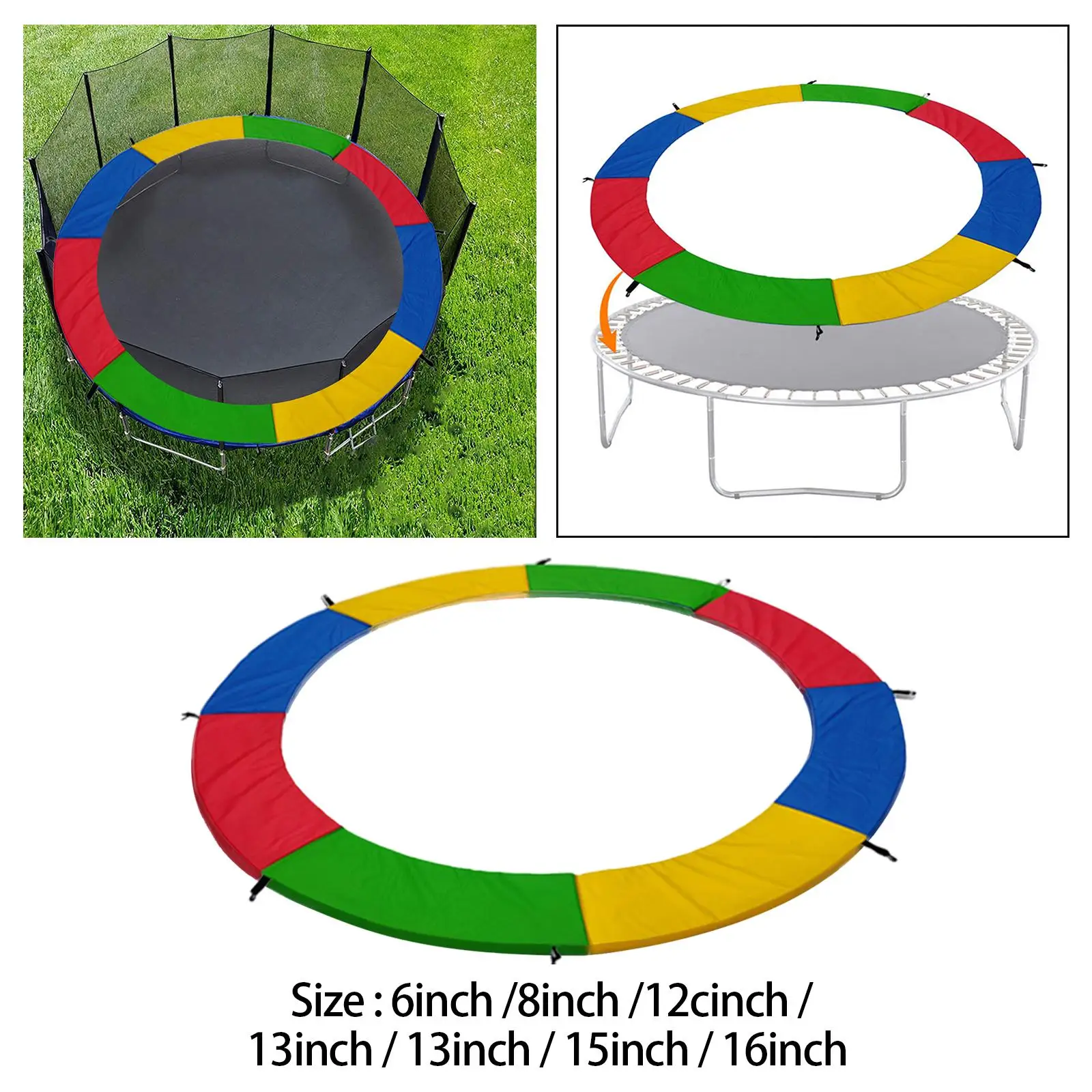 Replacement Trampoline Mats Spring Cover for Round Trampoline Frame