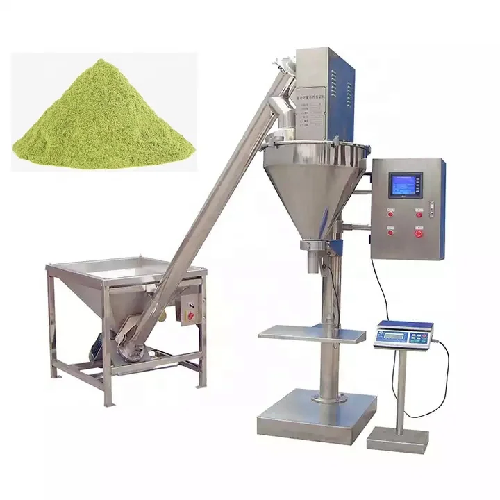 Semi Automatic Cosmetic Dry Powder Filling Machine Milk Sugar Coco Protein Powder Jar Can Auger Filler Small Bag Packing Machine