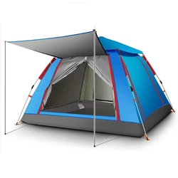 3-6Persons Automatic Quick Open Outdoor Camping Tent Rainproof Windproof Family Tourist Picnic Pergola 2doors 2windows Portable