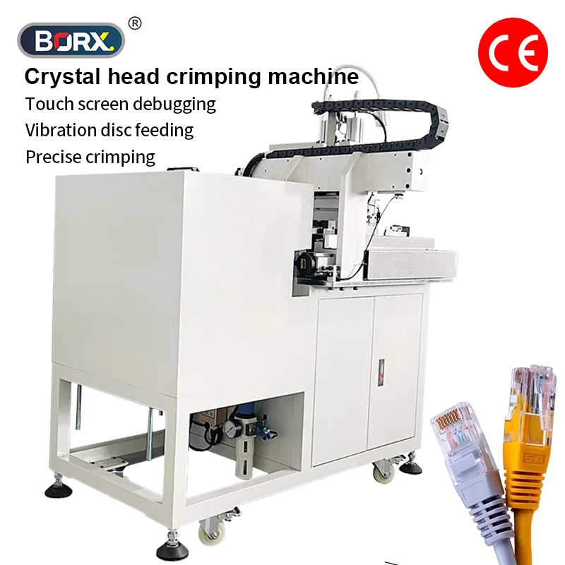 

Borx RJ45 Terminals Lug Crimping Machine Telephone Line Network Lan Cable Crystal Head Connector Crimping Automatic Device