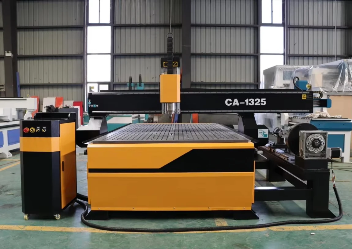 4 Axis CNC Router Metal Cutting Machine 3D Wood Carving CNC Router With CE Certificate view 4