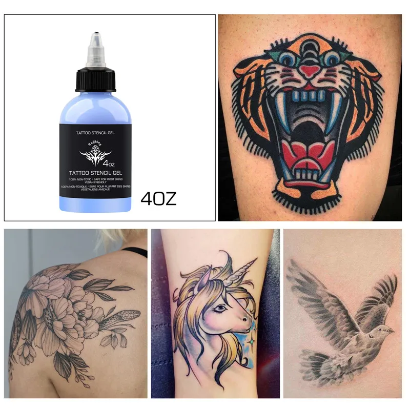 Plantilla de tatuaje profesional, Gel mágico, fotocopiadora térmica, transferencia de cosas, solución, crema, juego de tinta de tatuaje, 30/120ML