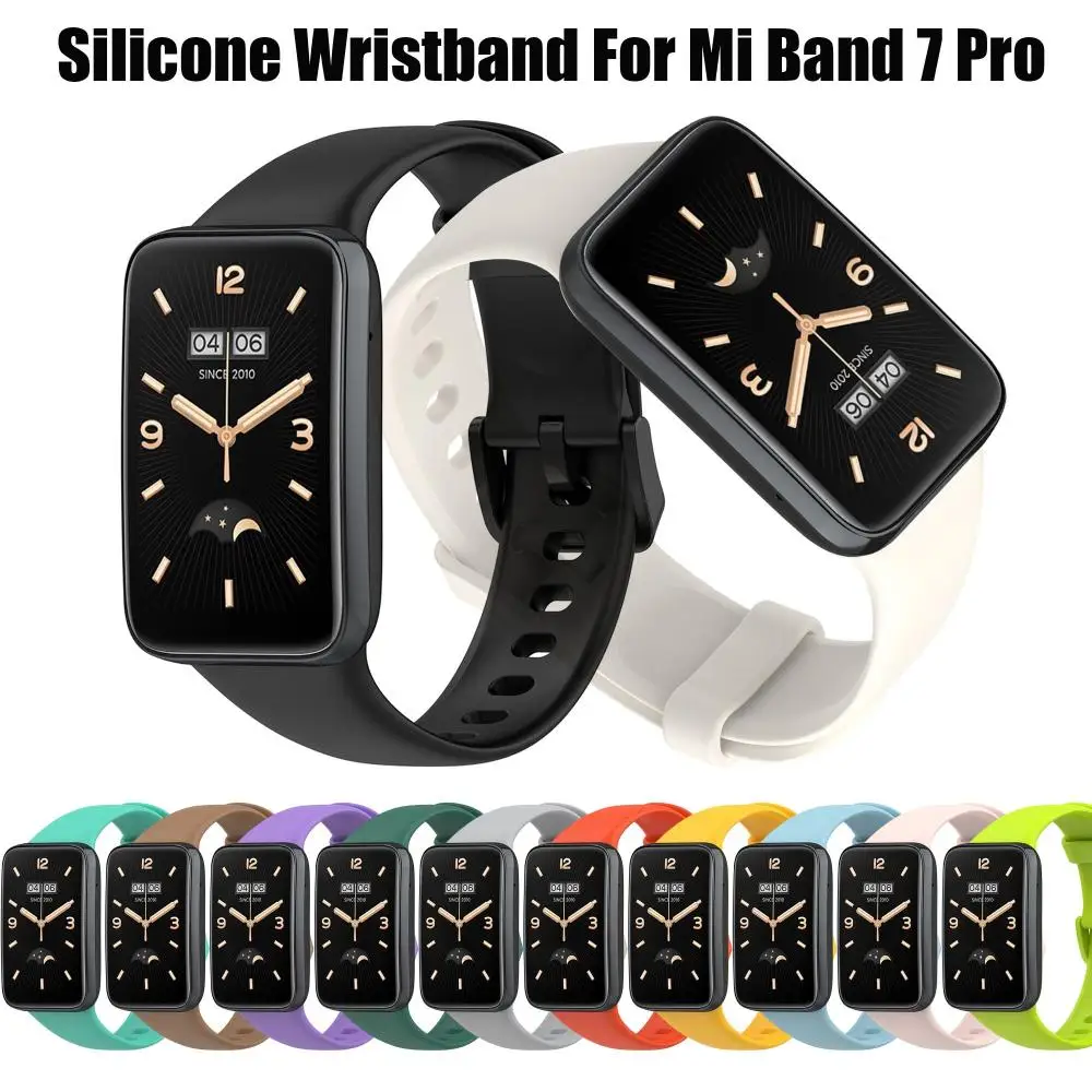 Acessórios esportivos pulseira pulseira de substituição silicone para xiaomi mi banda 7 pro