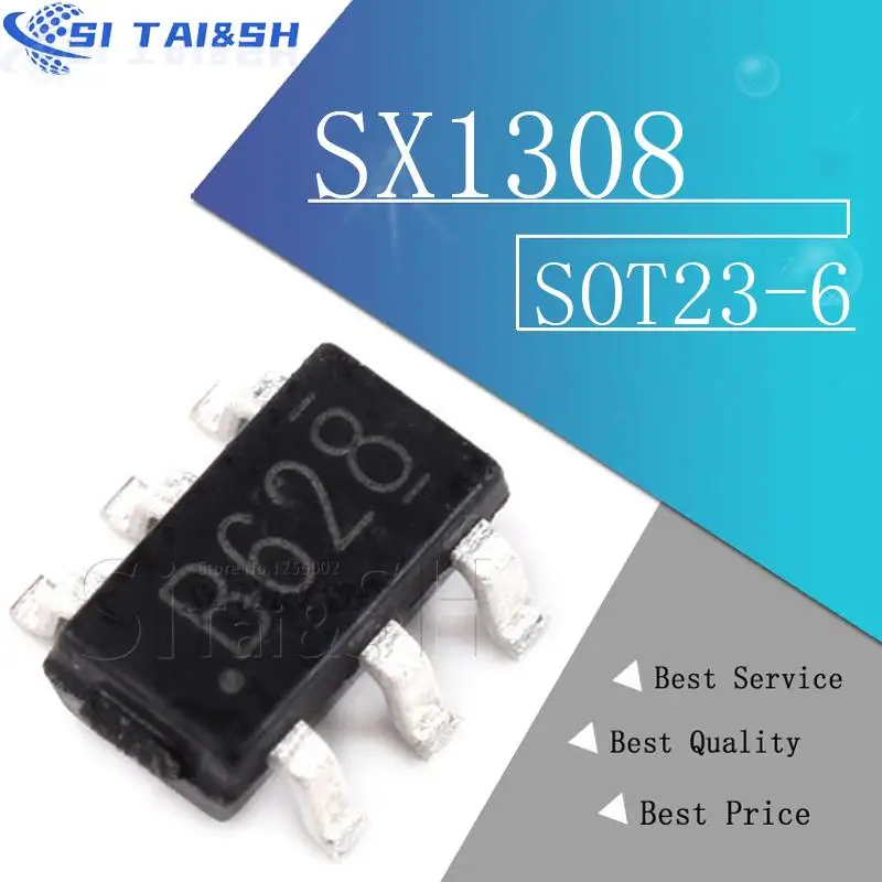 10PCS SX1308 SOT23-6 B628 2A 1308 SOT new original