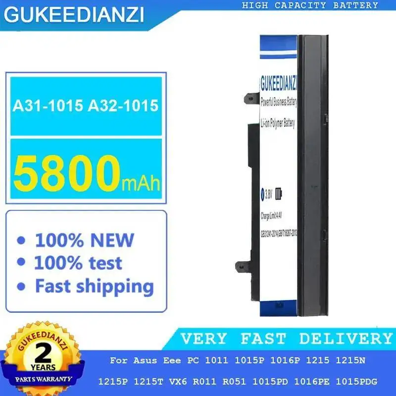 

Аккумулятор A31-1015 A32-1015 5800 мАч для Asus Eee PC 1011 1015P 1016P 1215 1215N 1215P 1215T VX6 R011 R051 1015PD 1016PE 1015PDG