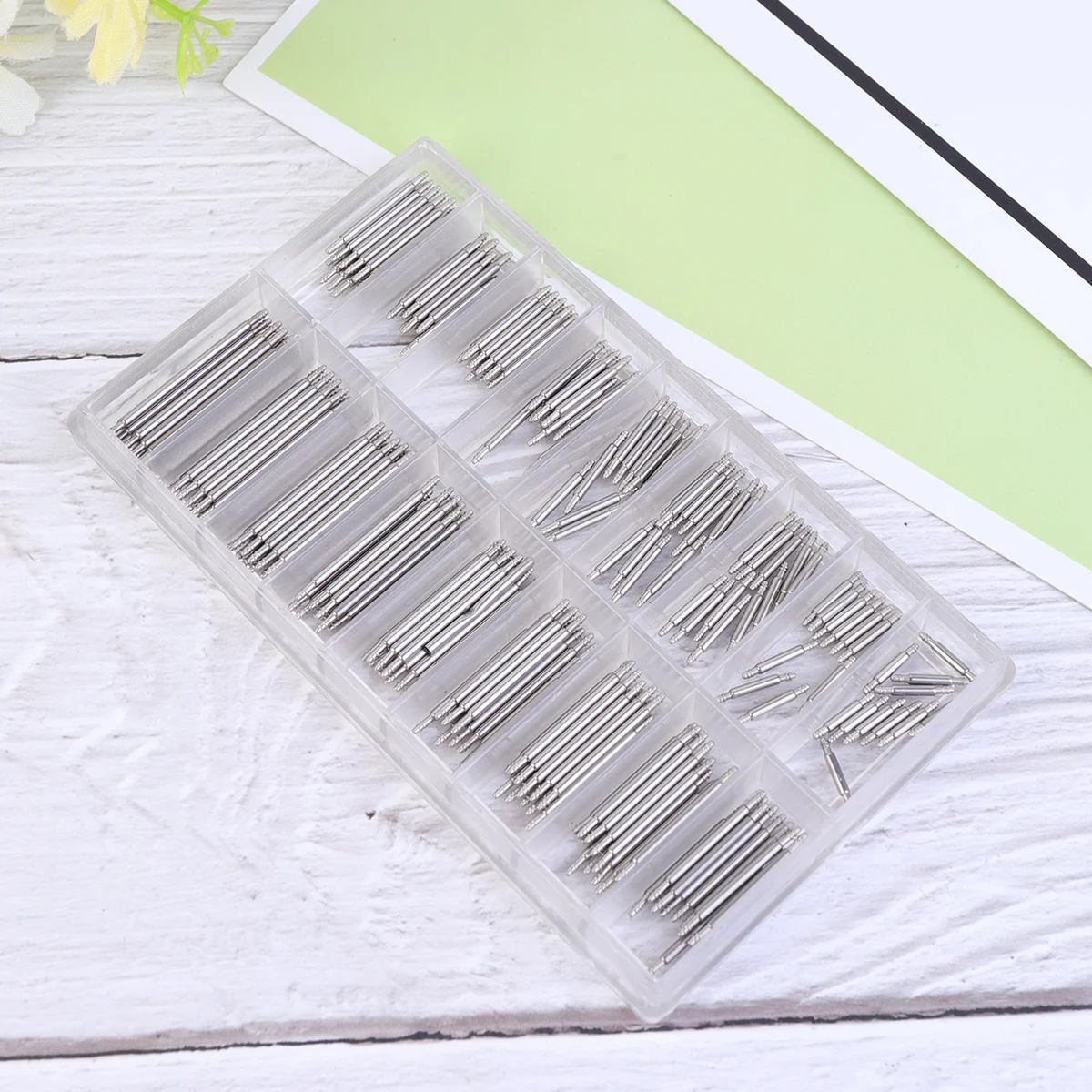 

216pcs Repair Kit Durable Metal Tools For Watch Strap Band Spring Bar Link Pin Removal Repair Home Watchmaker 8Mm-25Mm Silver