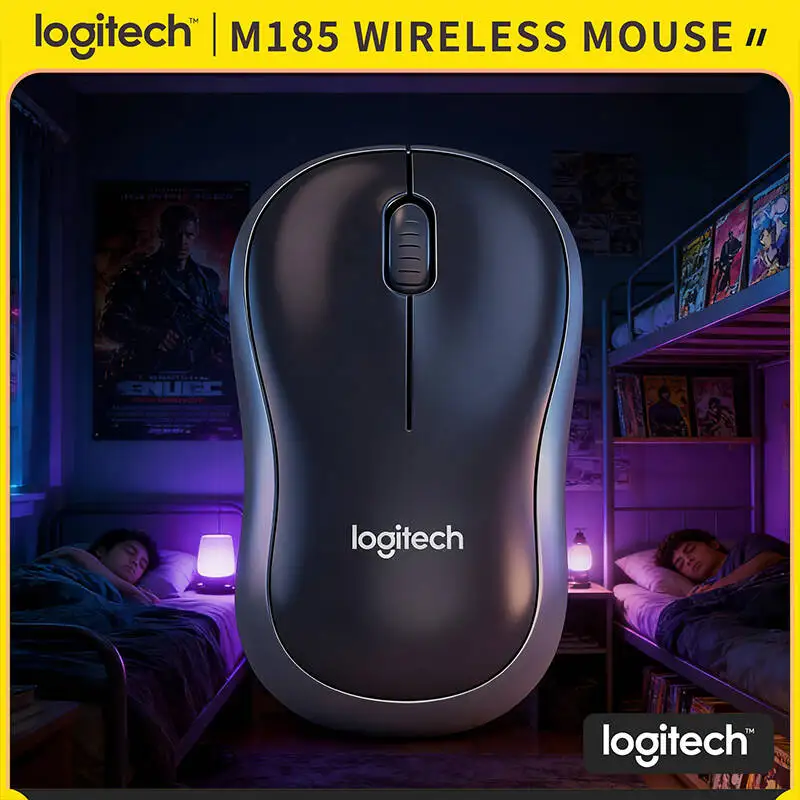 

Logitech M185 Constant Signal Mouse 2.4GHz Connection 10m Coverage 3 Buttons Navigation 12-Month Battery Home Office Tool