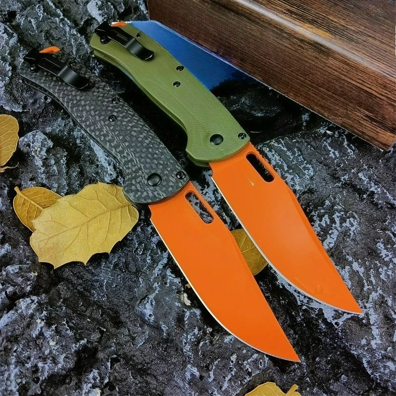 Cuchillo plegable BM 15535 CPM-154 balde edc cuchillos multiherramienta utilidad uso diario en casa corte al aire libre cuchillo táctico Bushcraft
