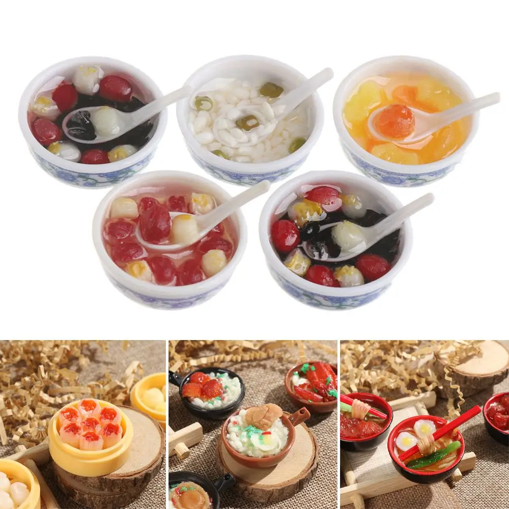

1PC Random Chinese Accessories DIY Fake Food Dollhouse Decoration Kitchen Miniature house