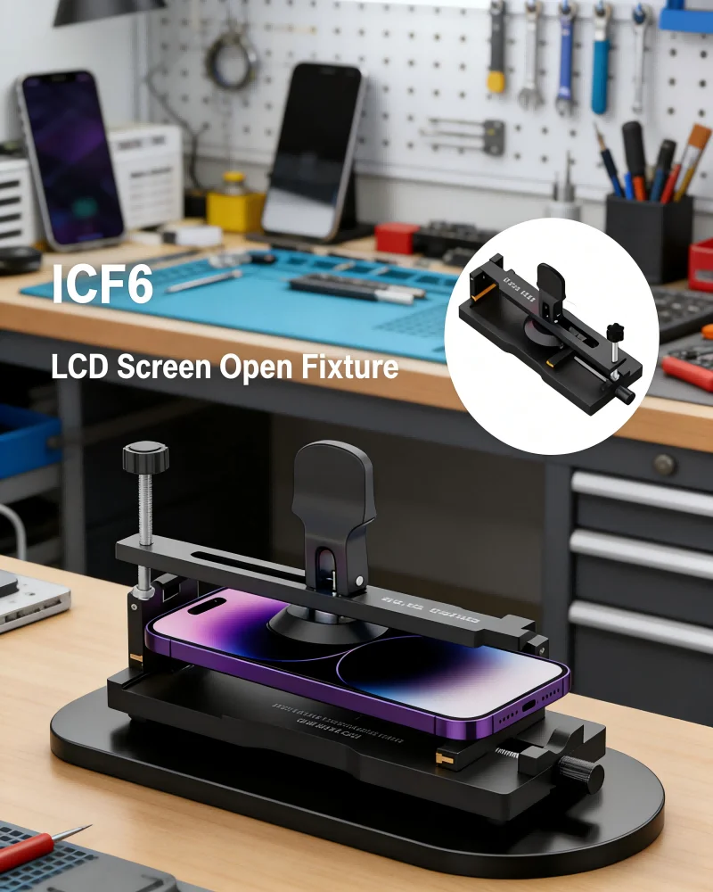 For iFixes iCF6 Universal LCD Screen Separator Opener Mobile Phone Free Heating Screen Back Cover Quick Removal Clamping Fixture