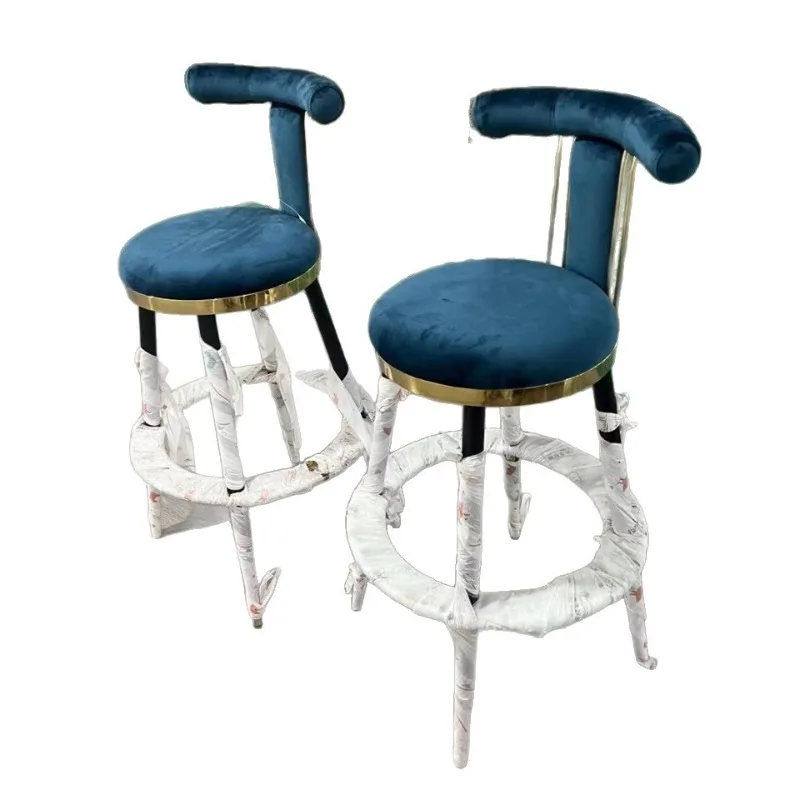 

Bar Chair Nordic Modern Simple High Personalized Iron Bar Stool Bar High Stool Household