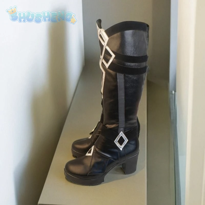 Spiel Genshin Impact The Captain II Capitano Cosplay Schuhe Maßgeschneiderte Modestiefel für Halloween Weihnachten Frau Männer Schuhe