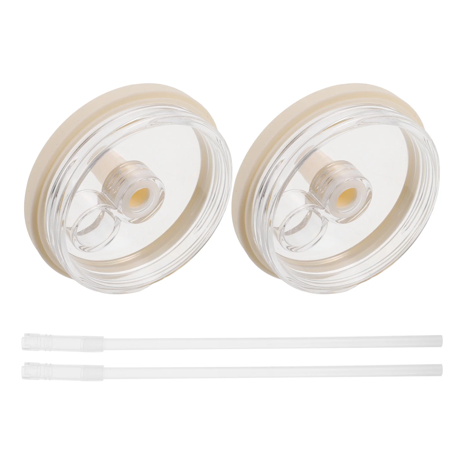 2 قطعة غطاء كوب شفاف مقاوم للانسكاب استبدال غطاء بهلوان مقاوم للرذاذ مانع للتسرب قابل لإعادة الاستخدام غطاء كوب للسفر استبدال