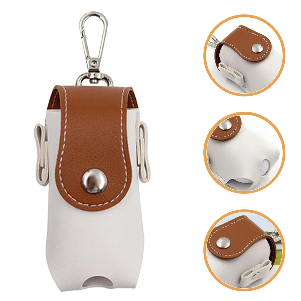 

Golf Ball Storage Bag Portable PU Outdoor Hanging Golf Ball Pouch High Capacity Club Accessories Reusable Golfs Bag