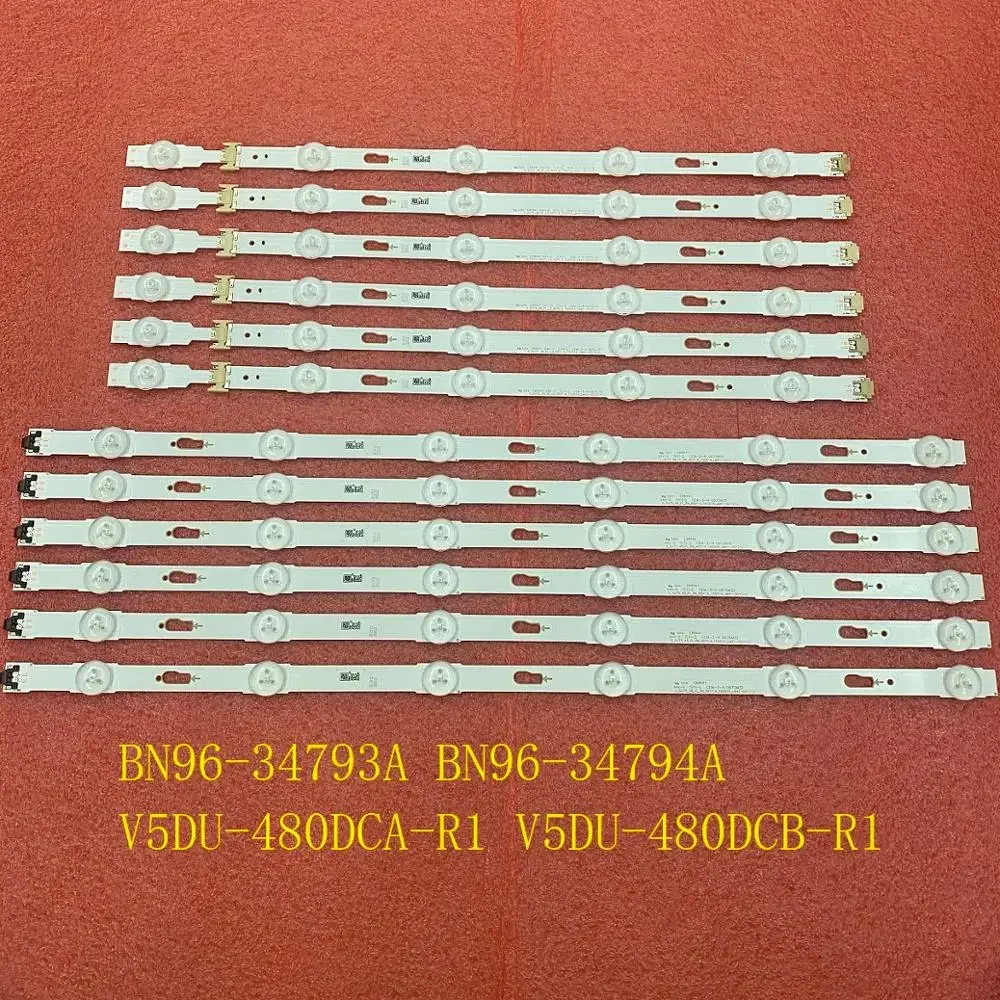 

12pcs LED Backlight strip for Samsung UE48JU6000W UE48JU6450 UE48JU6600 UE48JU6770 V5DU-480DCA-R1 480DCB LM41-00121H 00121G