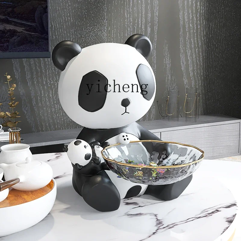 TQH Panda Entrance Key Storage Ornament Creative Living Room New House Gift Household New Home Gift