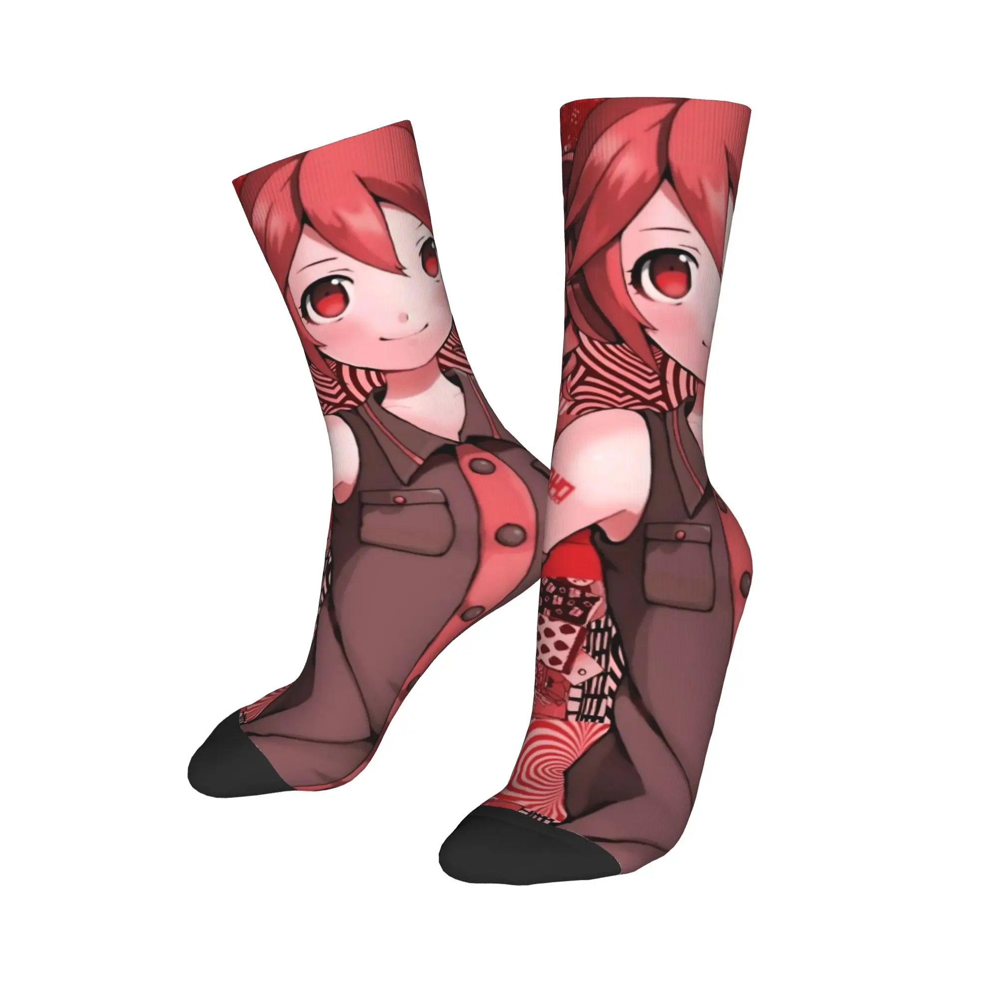 

Осенне-зимние повседневные унисекс носки Kasane Teto, нескользящие баскетбольные носки в стиле аниме Vtuber,