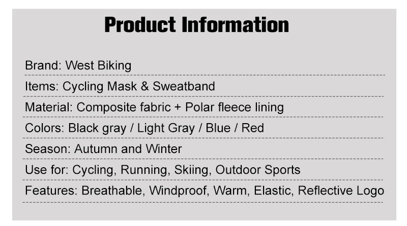 WEST BIKING Winter-Radschal, Bandana, Fleece-Halswärmer, dehnbar, hautfreundlich, Gesichtsmaske, Kopfbedeckung zum Skifahren, Laufen, Wandern – Detail 4