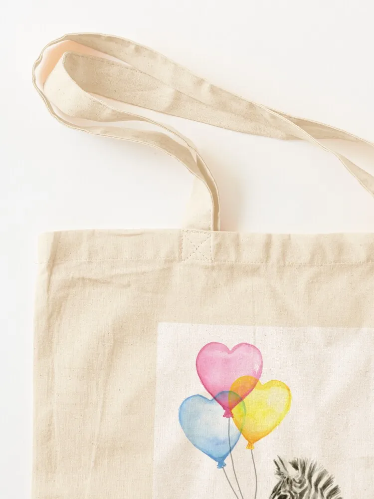 زيبرا المائية الطفل الحيوان مع بالونات للحضانة حمل حقيبة حمل حقيبة قماش حمل الحقائب حقيبة الرجال