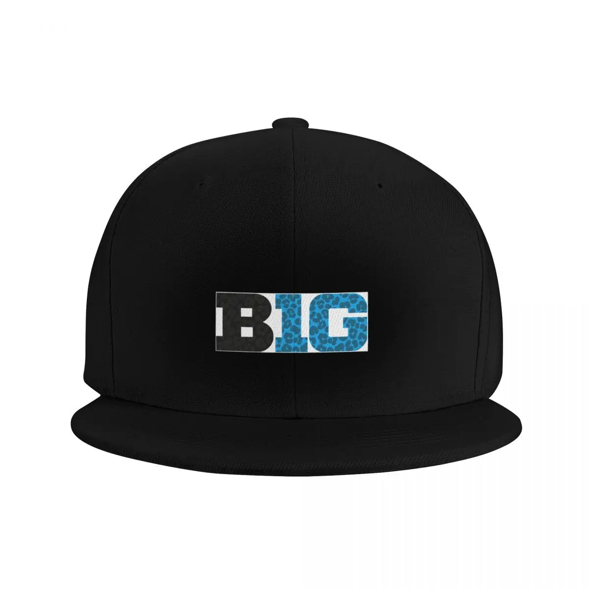 BIG TEN conference cheetah pattern blue and black Baseball Cap derby hat Snap Back Hat Women's Golf Clothing Men's