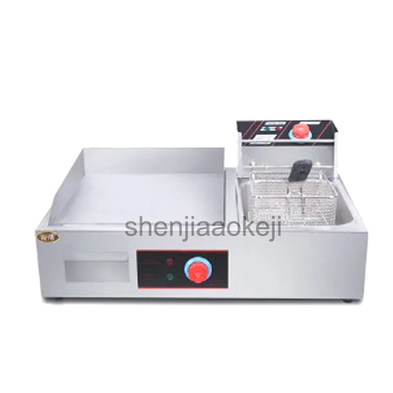 Commercial Electric Griddle Fryer JB-832 Electric Stove Fryers Cooking Fryer Teppanyaki equipment 5.5L 220v/50hz 4700w 1pc