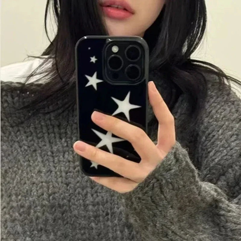 Ins Korean Lovely Young Girl Phone Case For iPhone 16 Pro Max 15 14 13 12 11 Pro X Xr Xs max Mini 7 8 Plus Niche Y2K Phone Cases