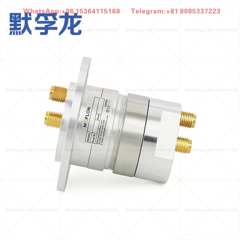 2 Channel RF Slip Ring High Frequency Rotary Joint Coaxial Rotary Connector 360 Degree Rotating RF Radio Frequency Signal