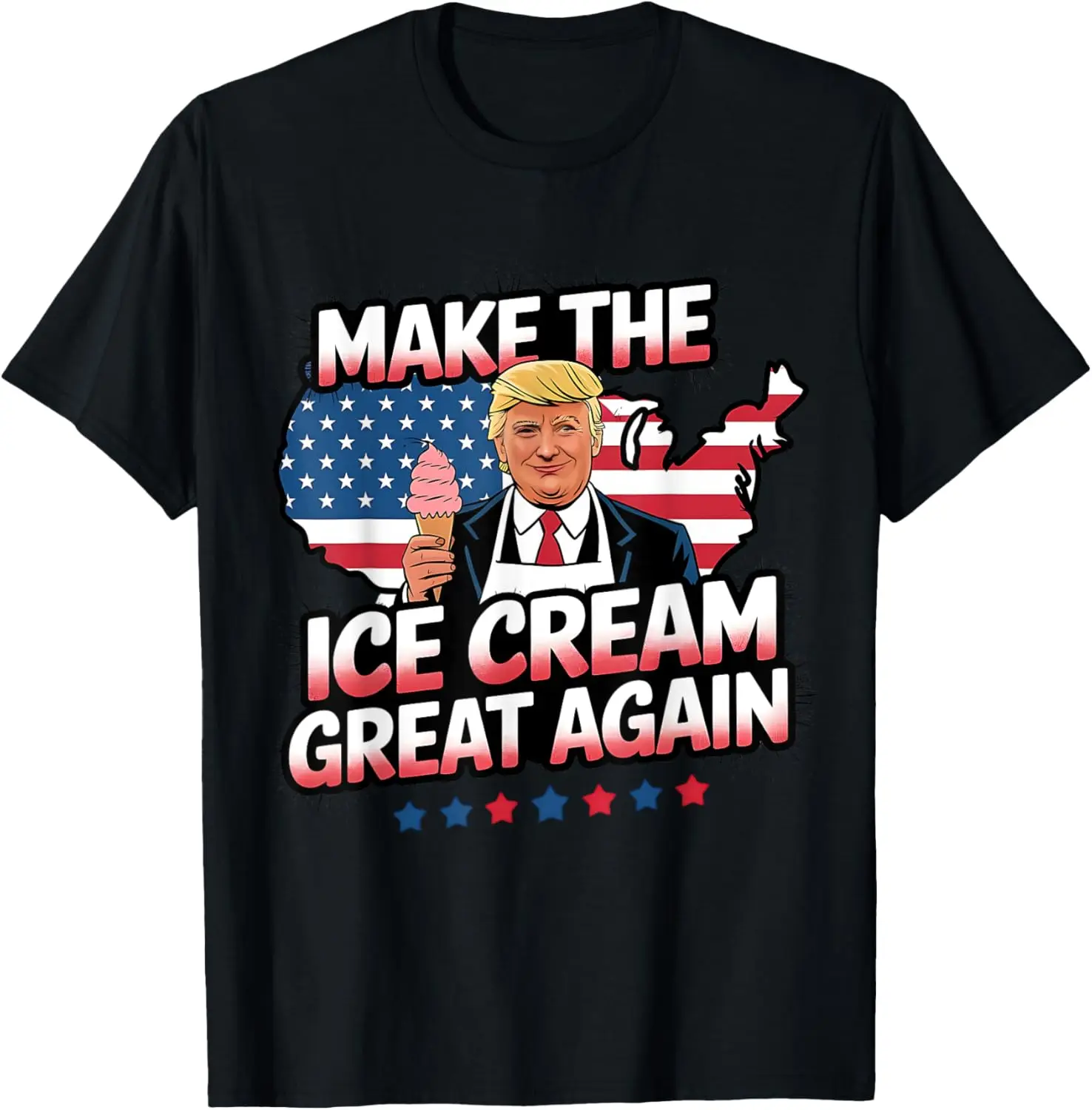 

Make The Ice Cream Machines Great Again! Funny Donal Trump T-Shirt