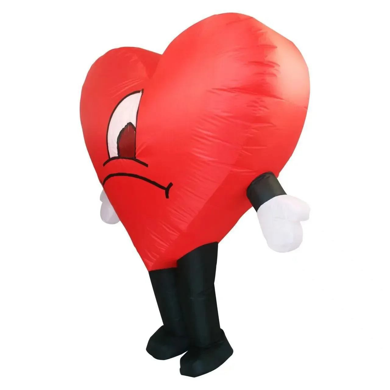 Halloween Party Supply Happy Red Love Heart Smiling Props Inflatable Love Costume Atmosphere Stage Performance Prop Gifts