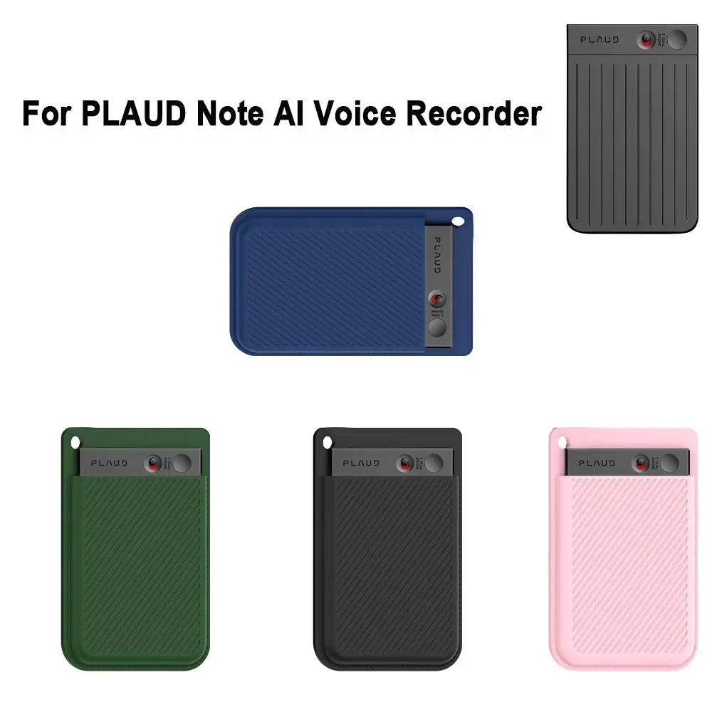 Silicone. Protective Cover with Sucker Anti-Scratch Case Cover Recorder Accessories Shell for PLAUD Note AI Voice Recorder