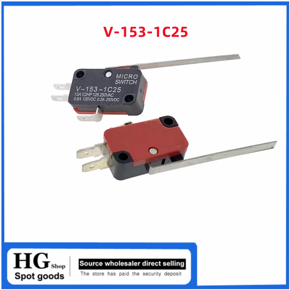 5 sztuk/partia mikroprzełącznik V-15 V-152 V-153-1C25 V-155 V-156-1C25 mały mikroprzełącznik krańcowy podróży — zdjęcie produktu 4