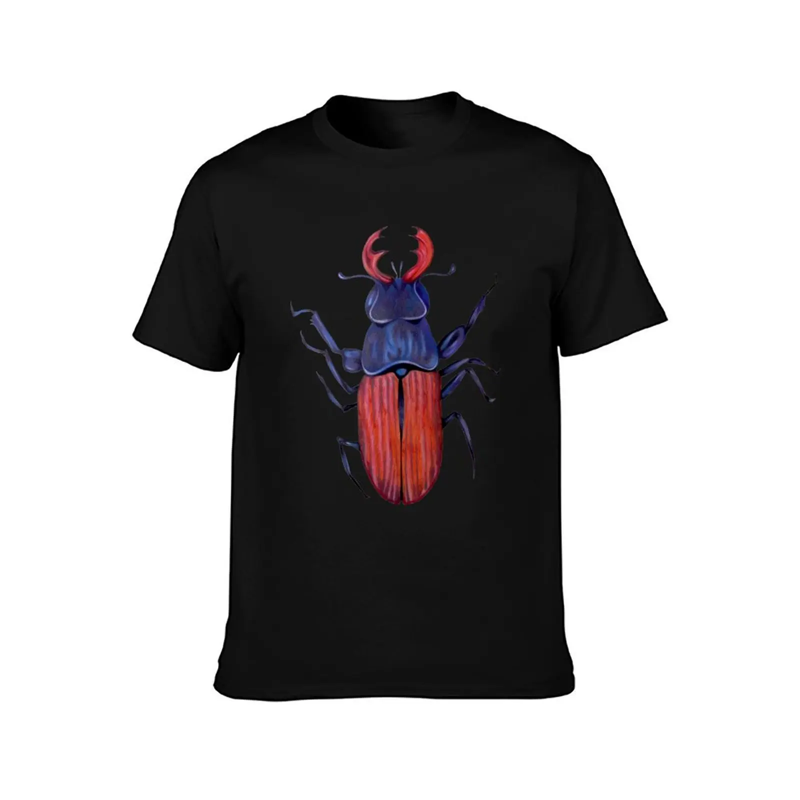 The measurement of space / stag-beetle T-Shirt Casual Street Style Short Sleeve Tee T-Shirt
