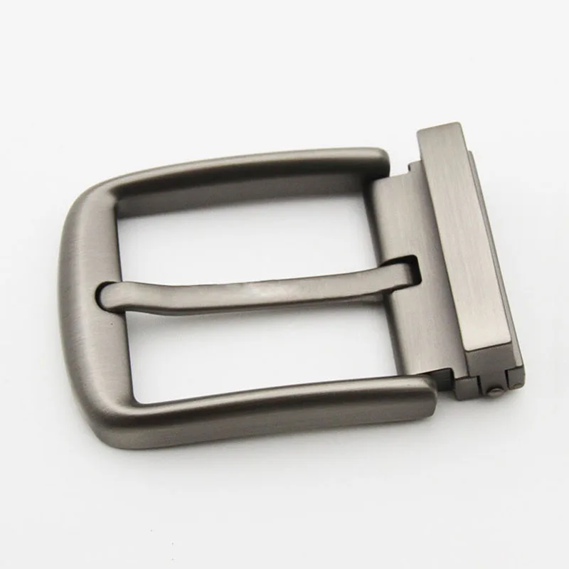 40mm Metal Men Belt Buckle Clip Single Pin Half Buckle Leather Craft Belt accessories Fit for 38-39mm Width Strap